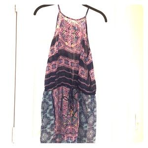 Bathing suit cover-up romper